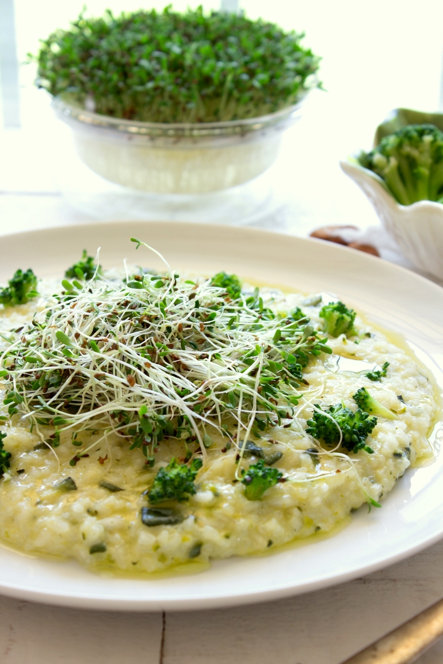 risotto-broccoli-germogli-alfalfa
